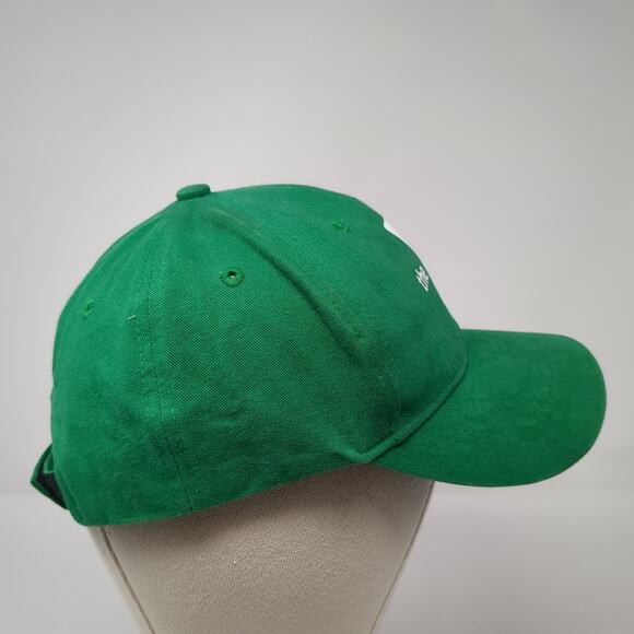 The YMCA Strapback Baseball Cap Green One Size Adjustable Vented Holes 6 Panel - Picture 5 of 9